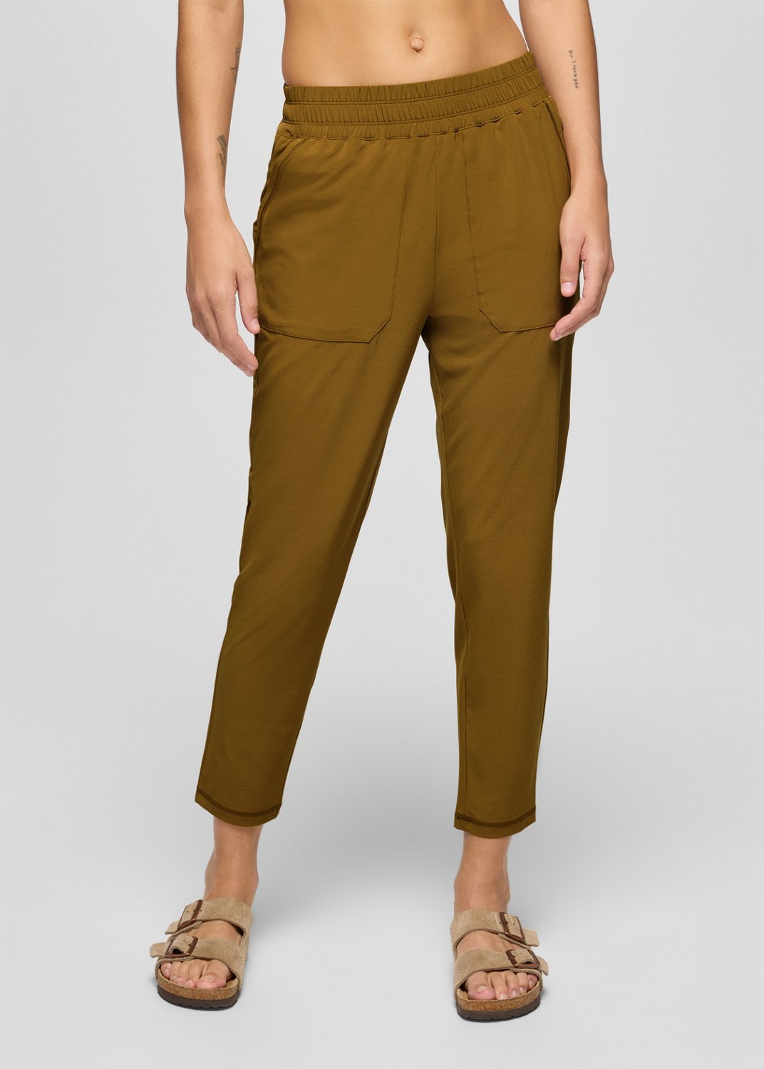 Womens prAna Railay Straight Pant - Retro Olive