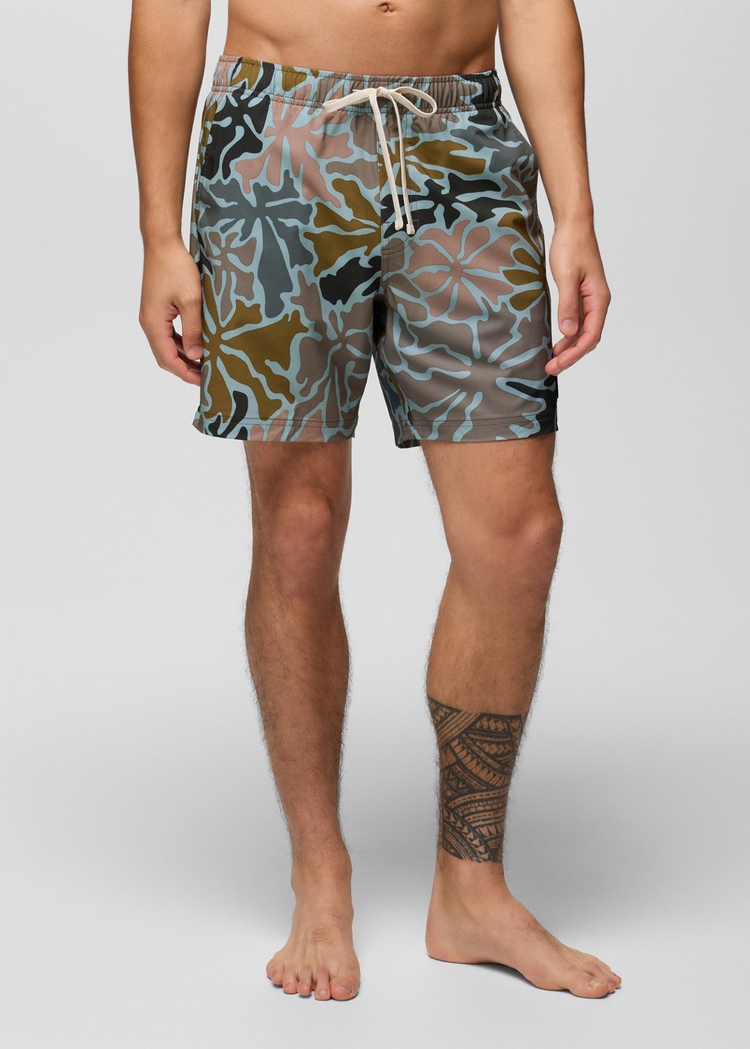 Mens prAna La Jolla Lined Swim Short - Saltwater Boogie Bloom