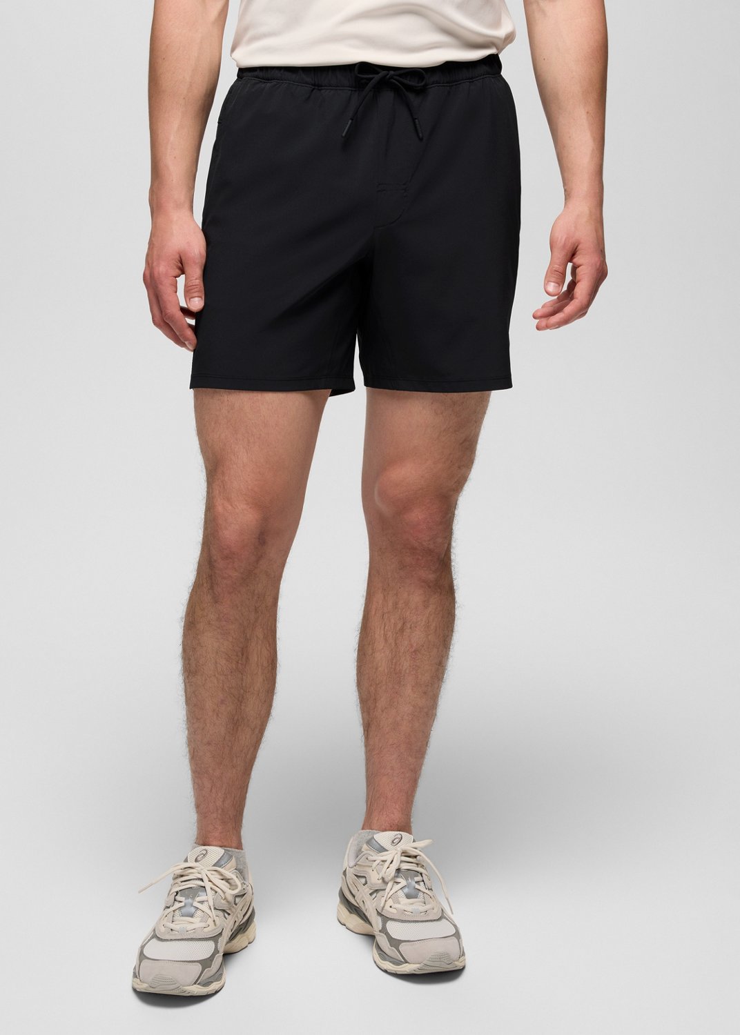 Mens prAna Discovery Trail Short - Black