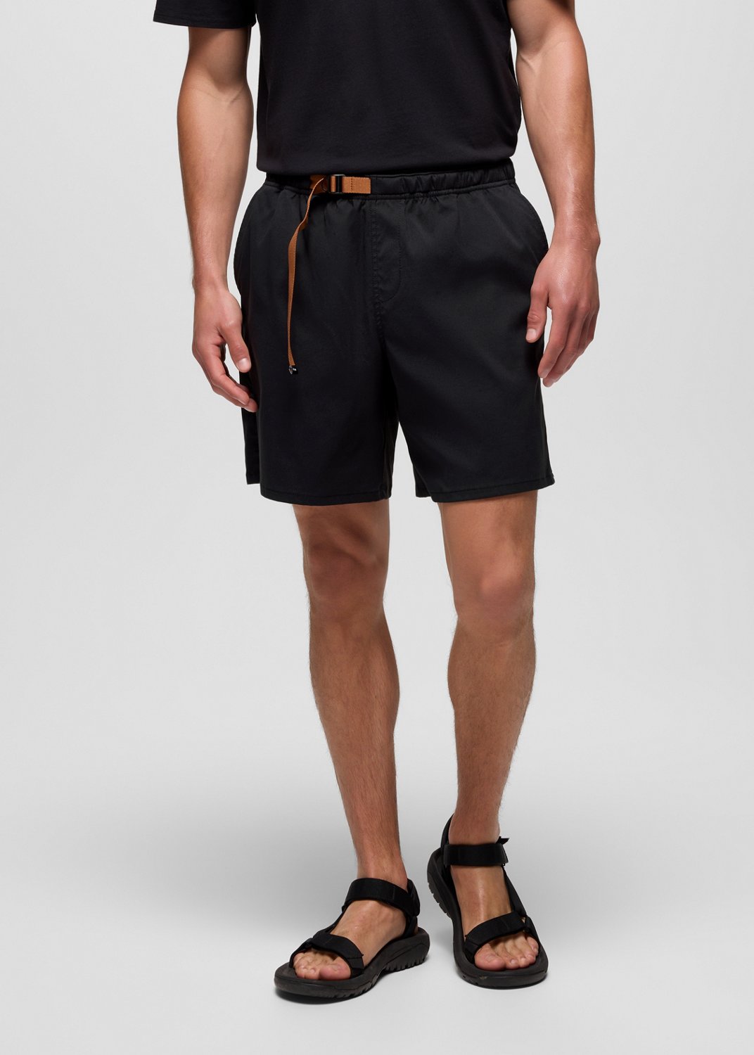 Mens prAna Stretch Zion™ Pull On Short - Black