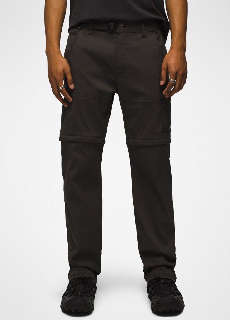 Mens prAna Stretch Zion™ Convertible Pant - Dark Iron
