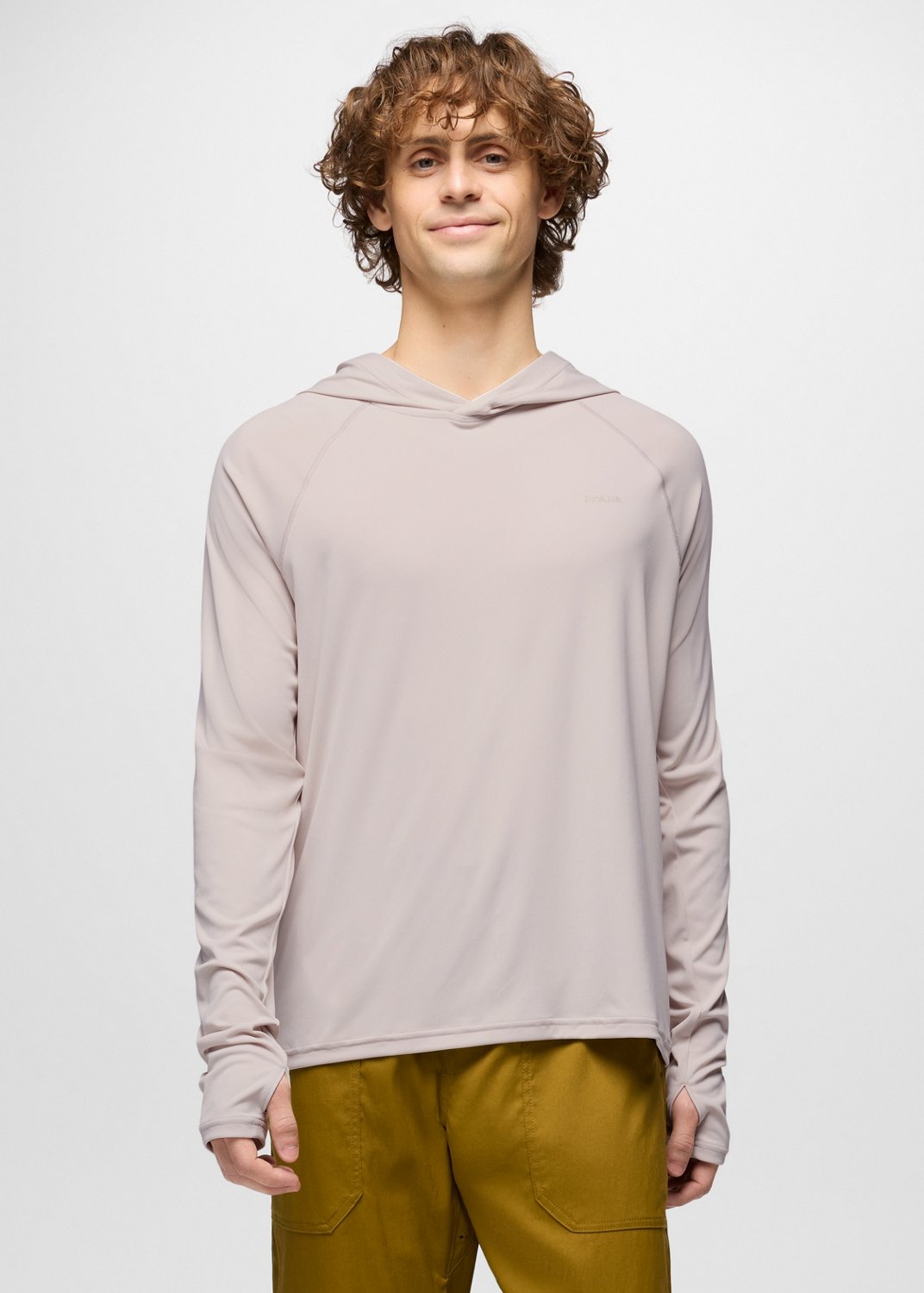 Mens prAna Sol Shade Hoodie - Almond