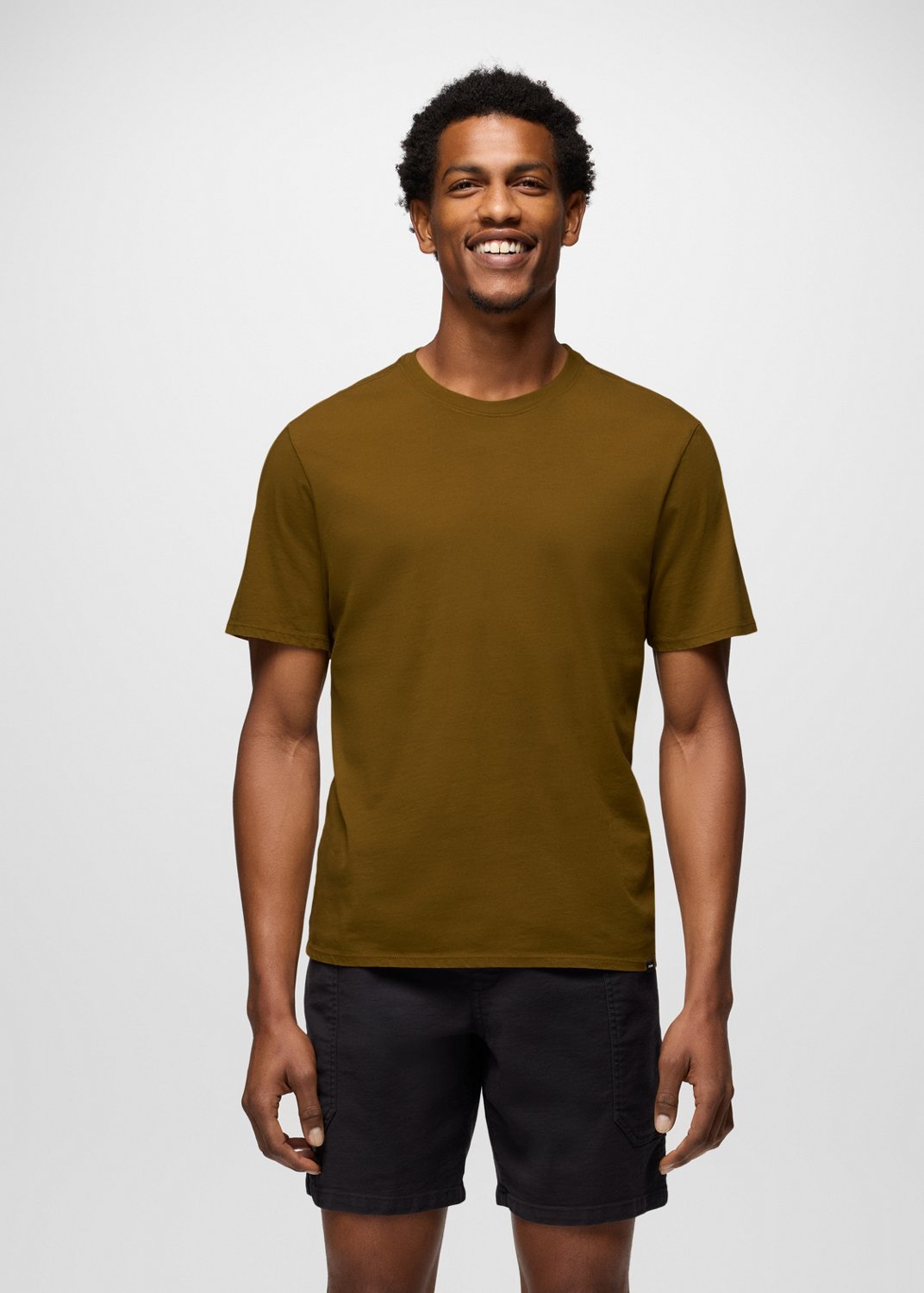 Mens prAna Everyday Short Sleeve Tee - Retro Olive