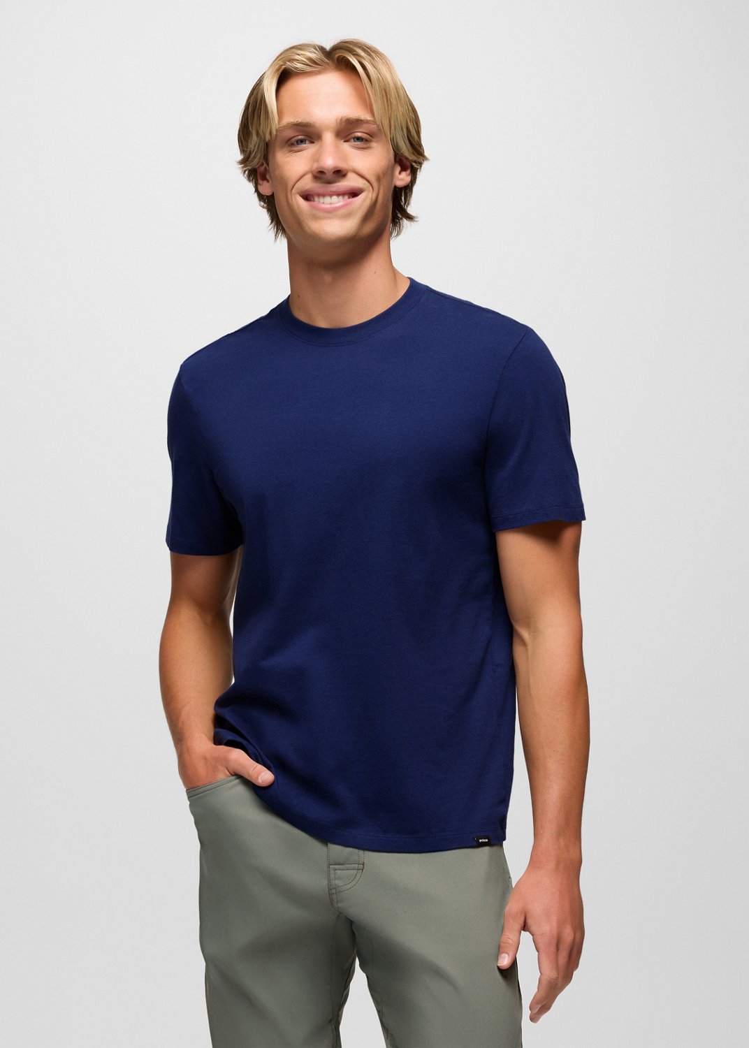 Mens prAna Everyday Short Sleeve Tee - Capulet Blue