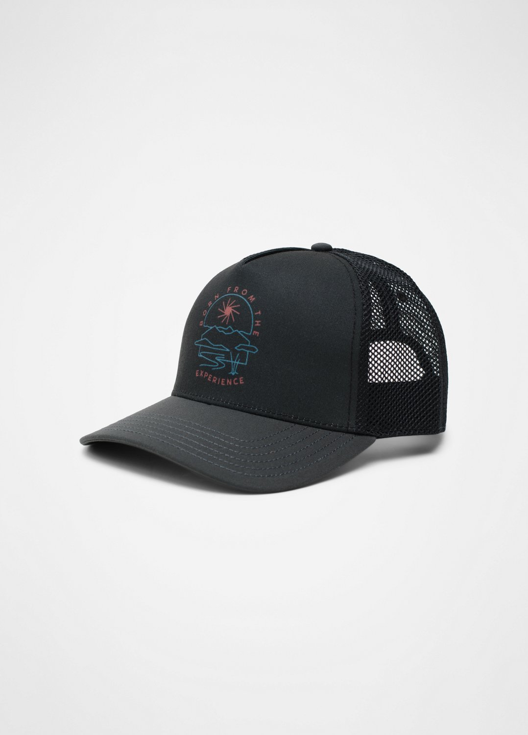 Gender Neutral prAna Roads Ahead Trucker - Charcoal Arch