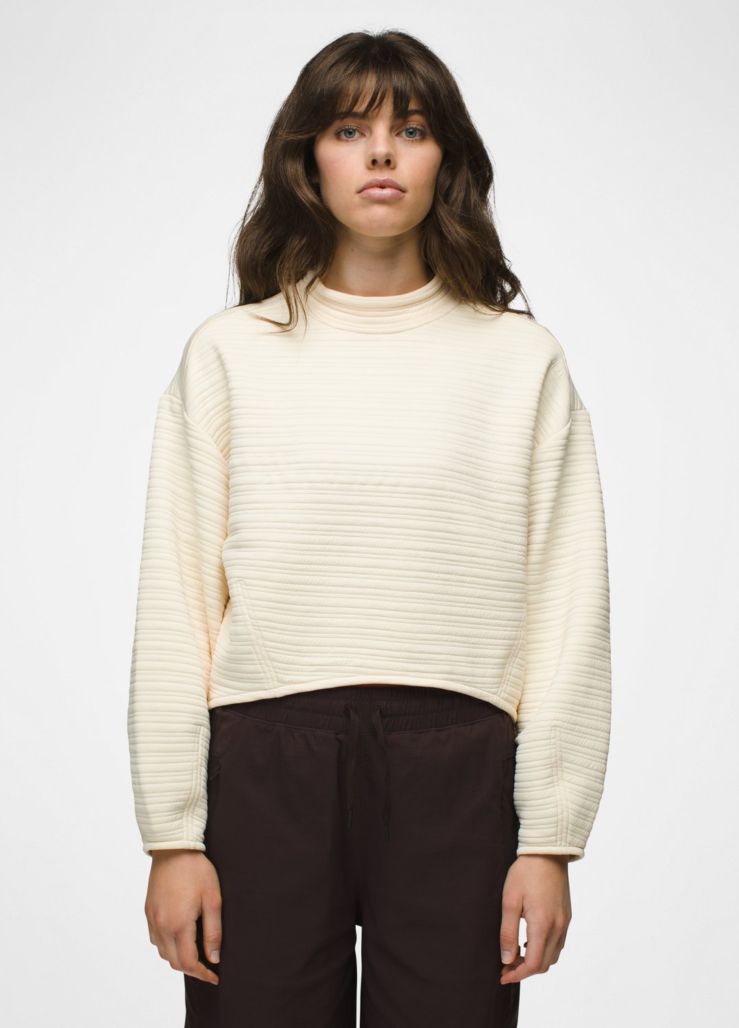 Womens prAna Send Off Pullover - Sweet Cream