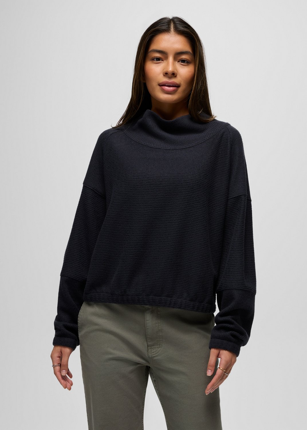 Womens prAna Olivia Long Sleeve - Black
