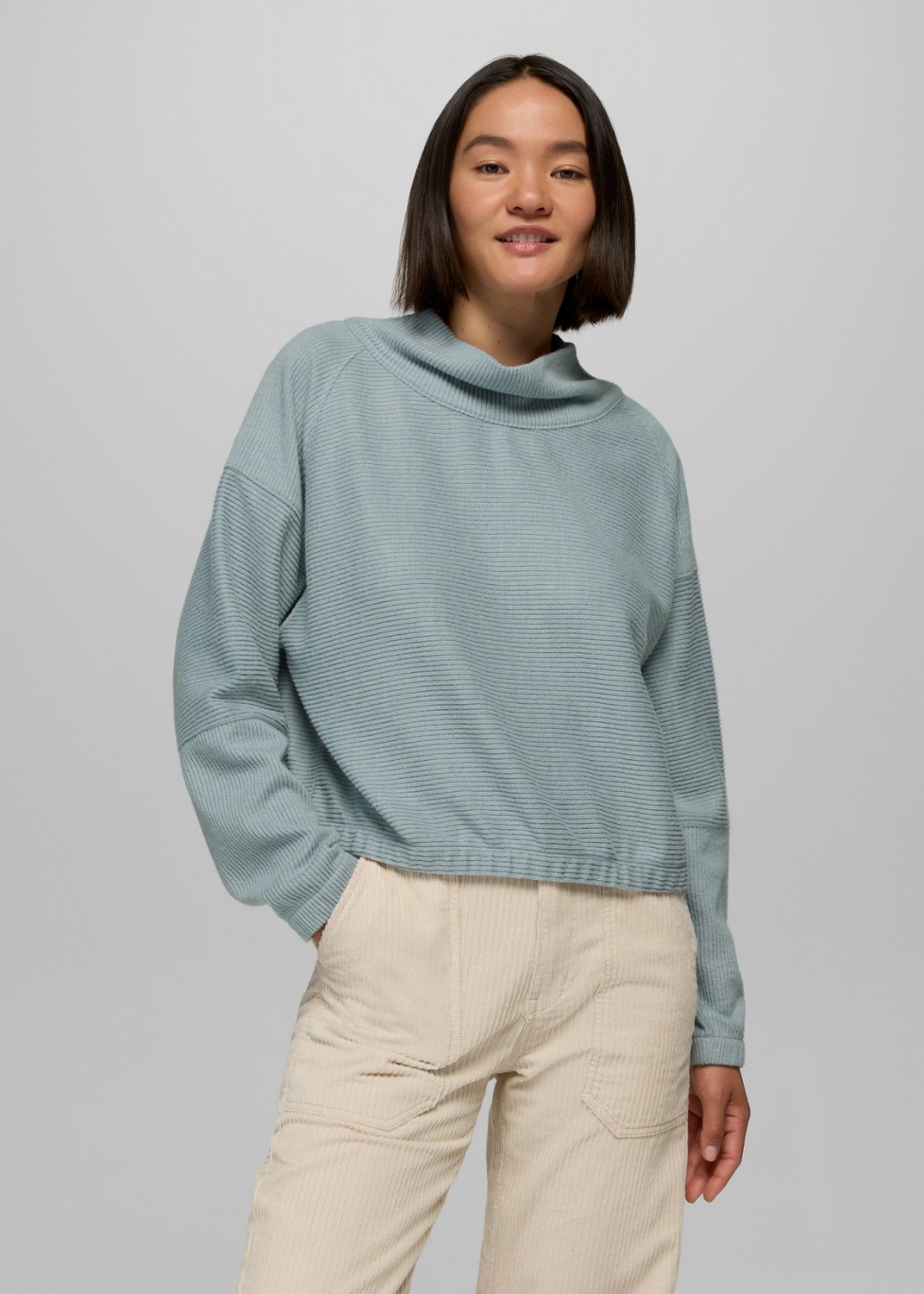 Womens prAna Olivia Long Sleeve - Quarry