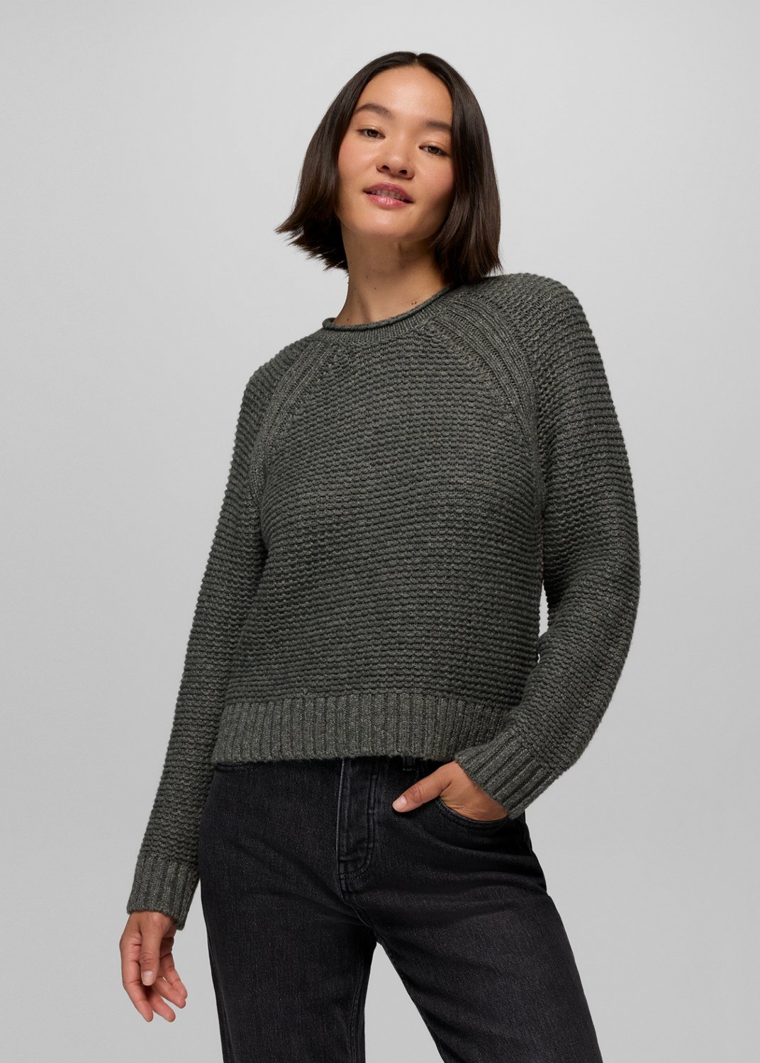 Womens prAna Cades Cove Sweater - Heather Grey