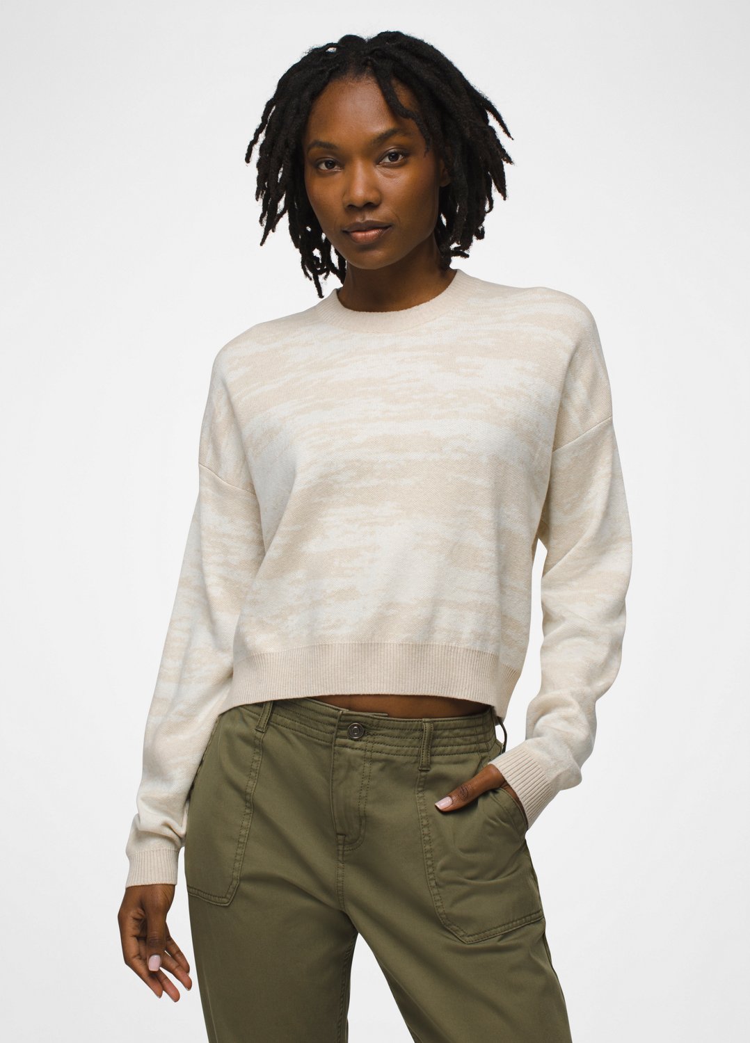 Womens prAna Sun Fall Sweater - Oatmeal