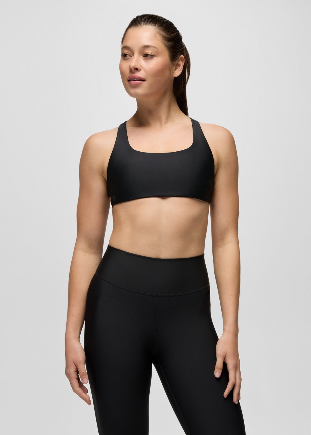 Womens prAna Sculpt™ Deep Breath Bra - Black