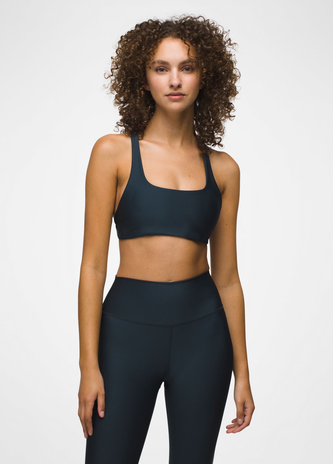 Womens prAna Sculpt™ Deep Breath Bra - Stormy Night