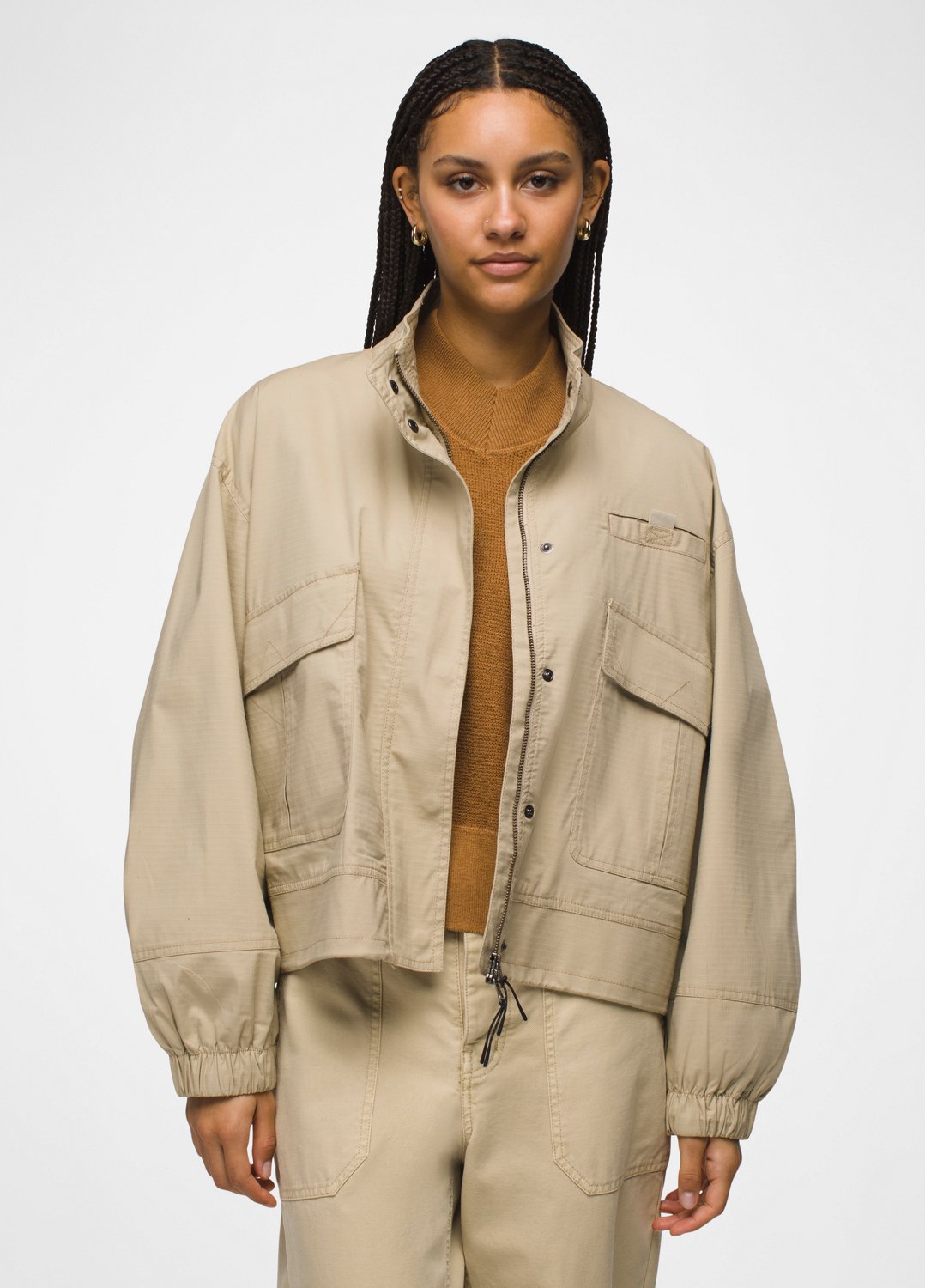 Womens prAna Palisades Ripstop Jacket - Sandstone