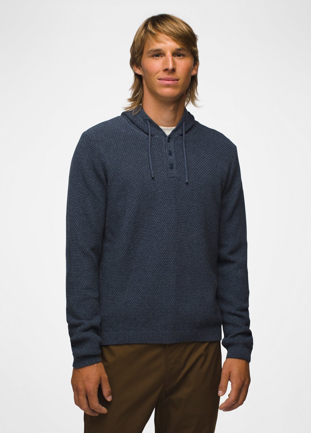 Mens prAna Forest Hill Hoodie - Stormy Night