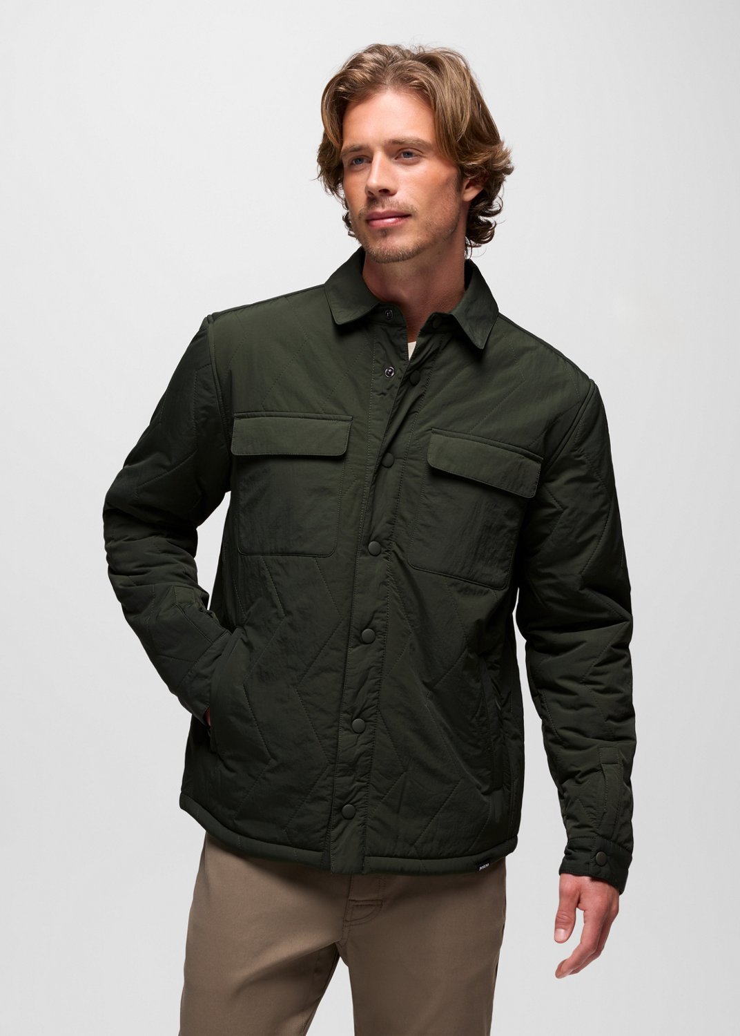 Mens prAna Encinitas Shacket - Nori
