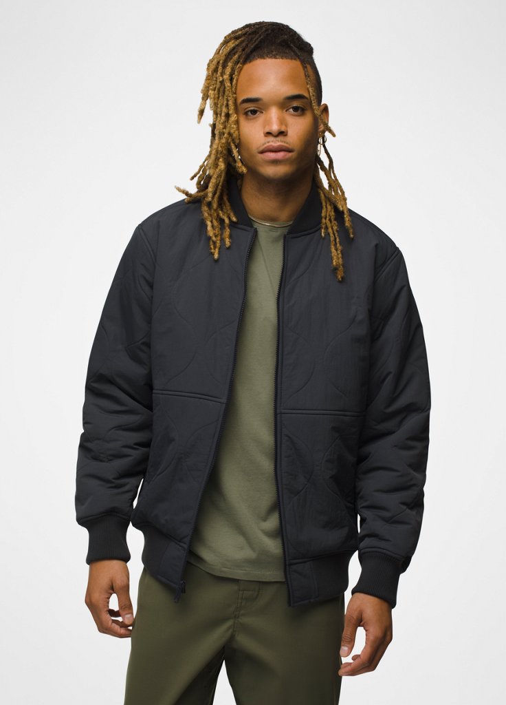Mens prAna Encinitas Bomber - Charcoal