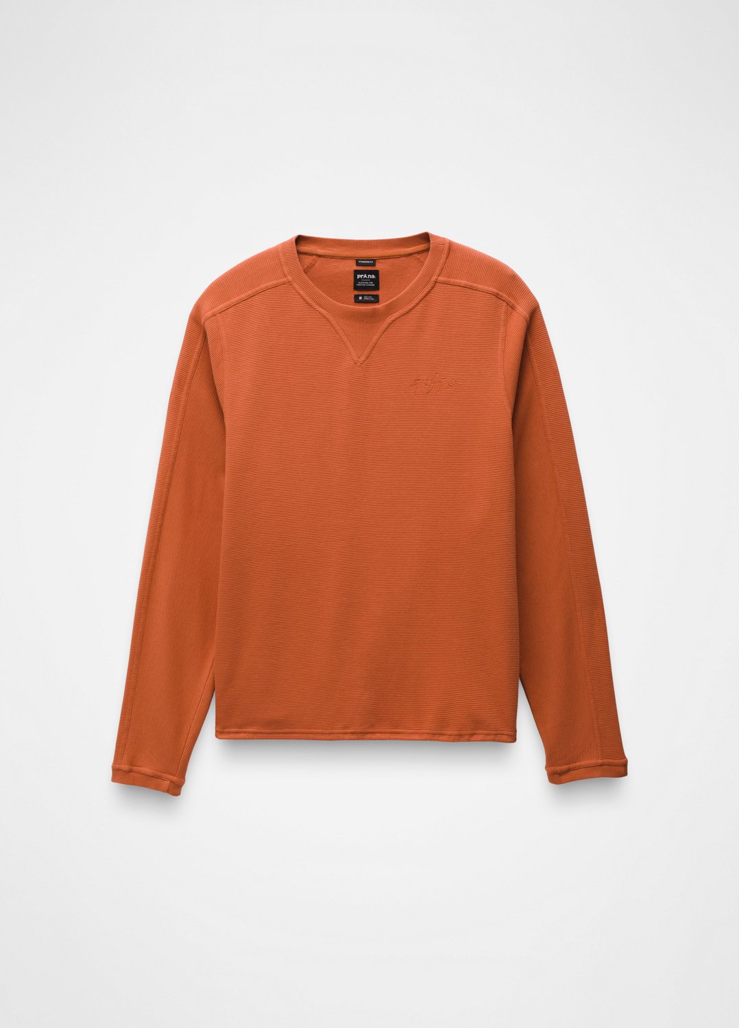 Gender Neutral prAna Contendr Rib Crew - Terracotta