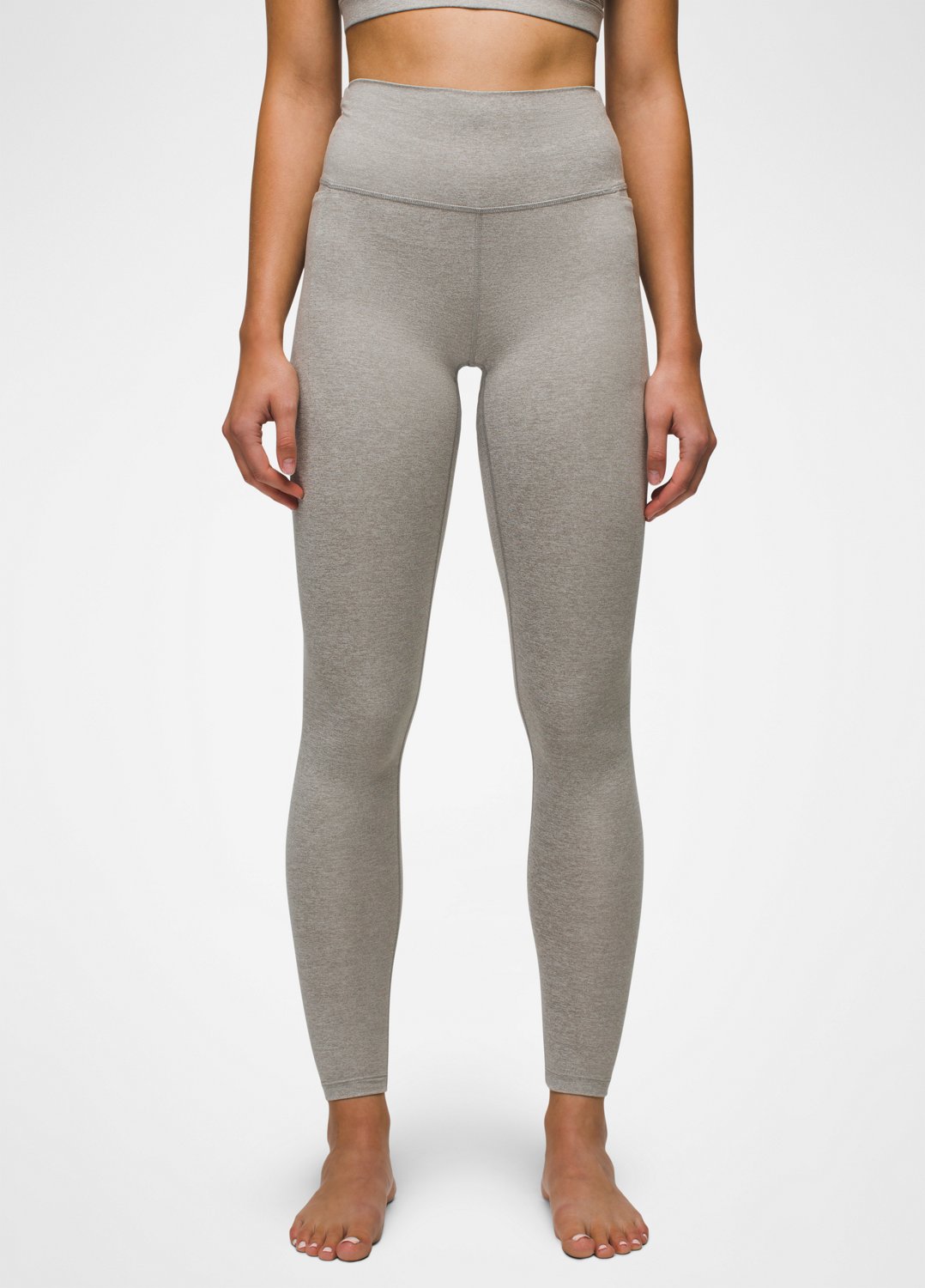 Womens prAna Heavana™ Pocket Legging - Heather Grey