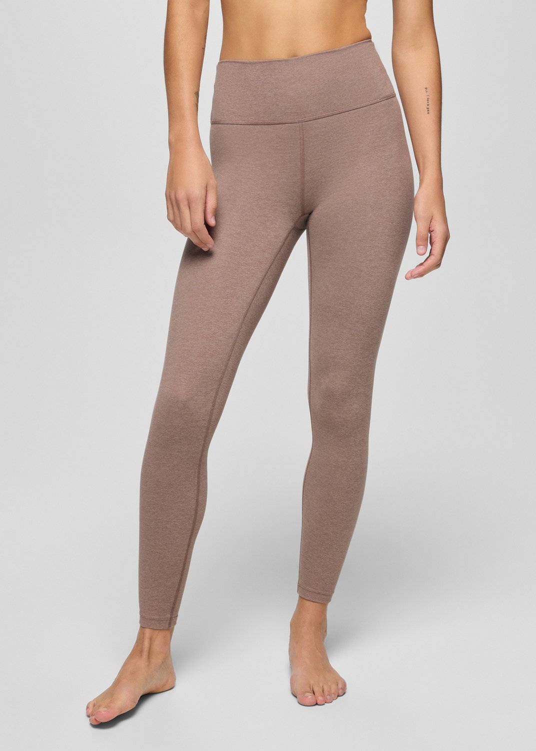 Womens prAna Heavana™ 7/8 Legging - Carob Heather