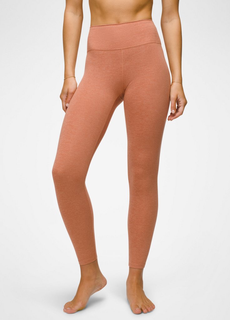 Womens prAna Heavana™ 7/8 Legging - Terracotta Heather