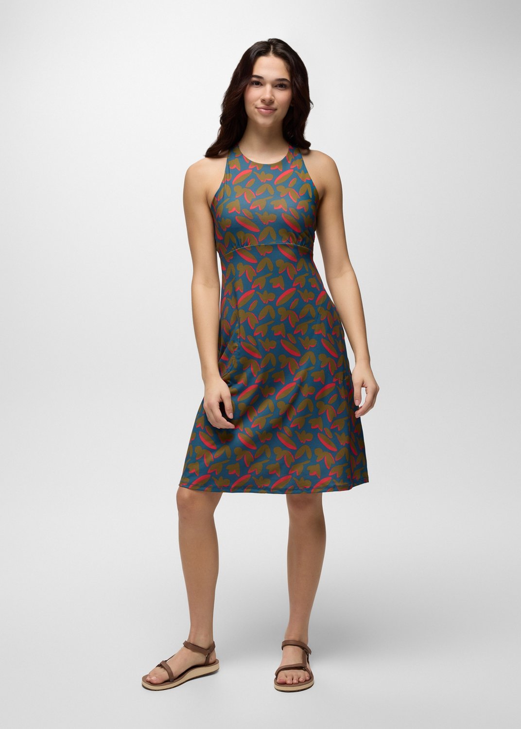 Womens prAna Jewel Lake Summer Dress - Catalina Indo Disco