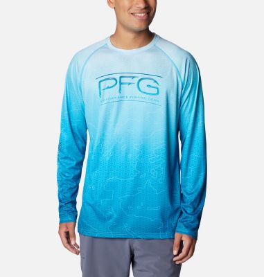 Columbia Men's PFG Super Terminal Tackle  Super Fade Long Sleeve Shirt-