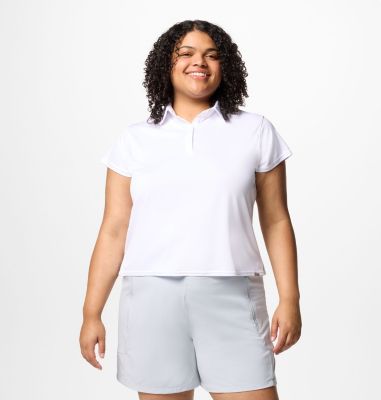 Columbia Women's PFG Tidal Tee Short Sleeve Polo - Plus Size-