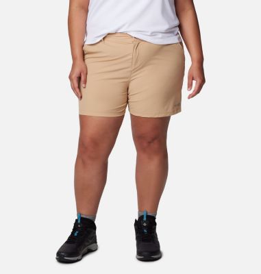 Columbia Women's Summit Valley Shorts - Plus Size - 18W - Beige