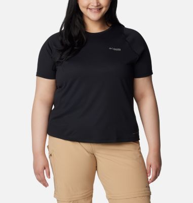 Columbia Women's Summit Valley Short Sleeve Crew - Plus Size-