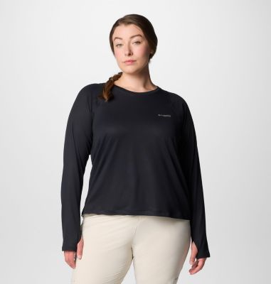 Columbia Women's Summit Valley  Long Sleeve Crew Shirt - Plus Size-