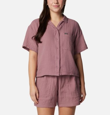 Columbia Women's Holly Hideaway Breezy Top - L - Purple  Fig