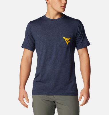 Columbia Men's Collegiate Tech Trail  Short Sleeve Shirt -  West Virginia-