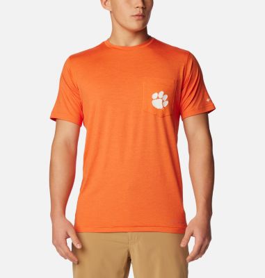 Columbia Men's Collegiate Tech Trail  Short Sleeve Shirt -  Clemson-