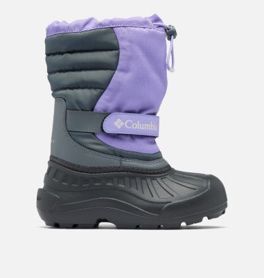 Columbia Big Kids' Powderbug Snowlite Boot - Size 2 - Purple