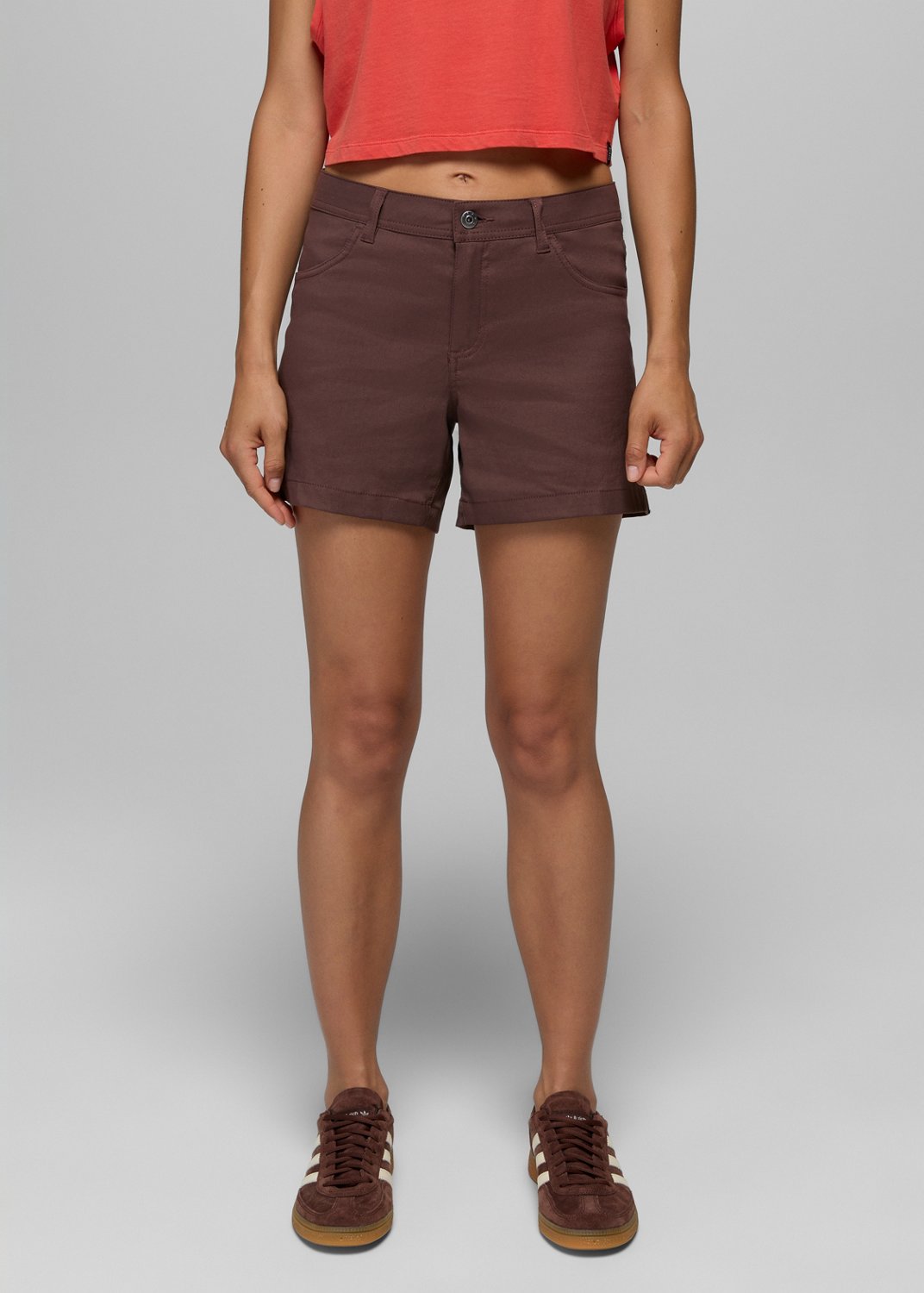 Womens prAna Stretch Zion™ Halle Short - Mocha