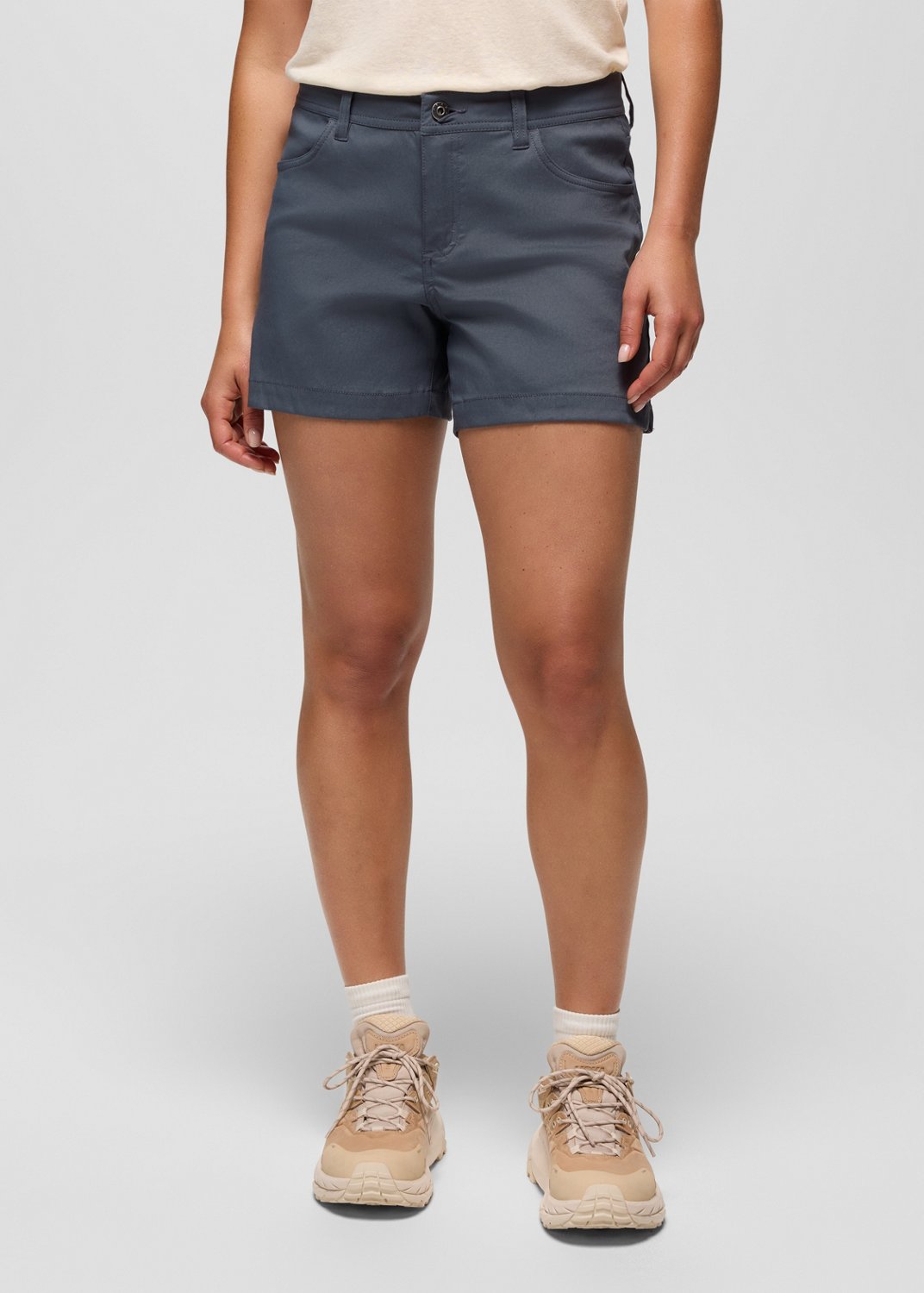 Womens prAna Stretch Zion™ Halle Short - Thundercloud