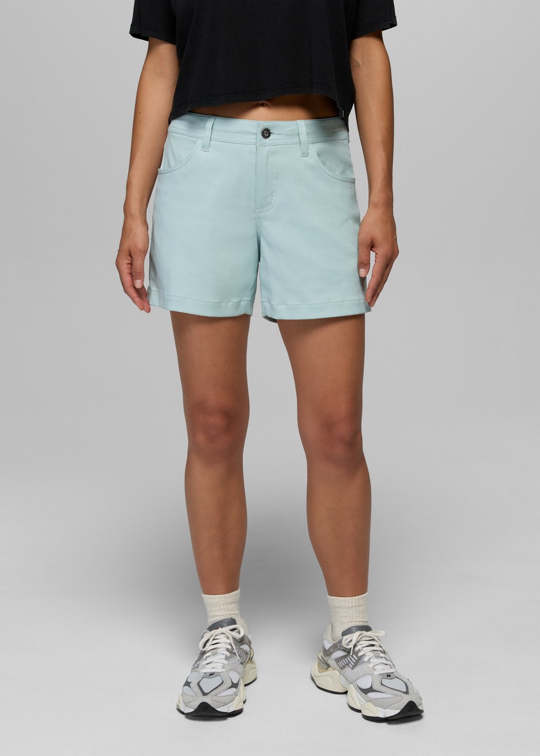 Womens prAna Stretch Zion™ Halle Short - Saltwater