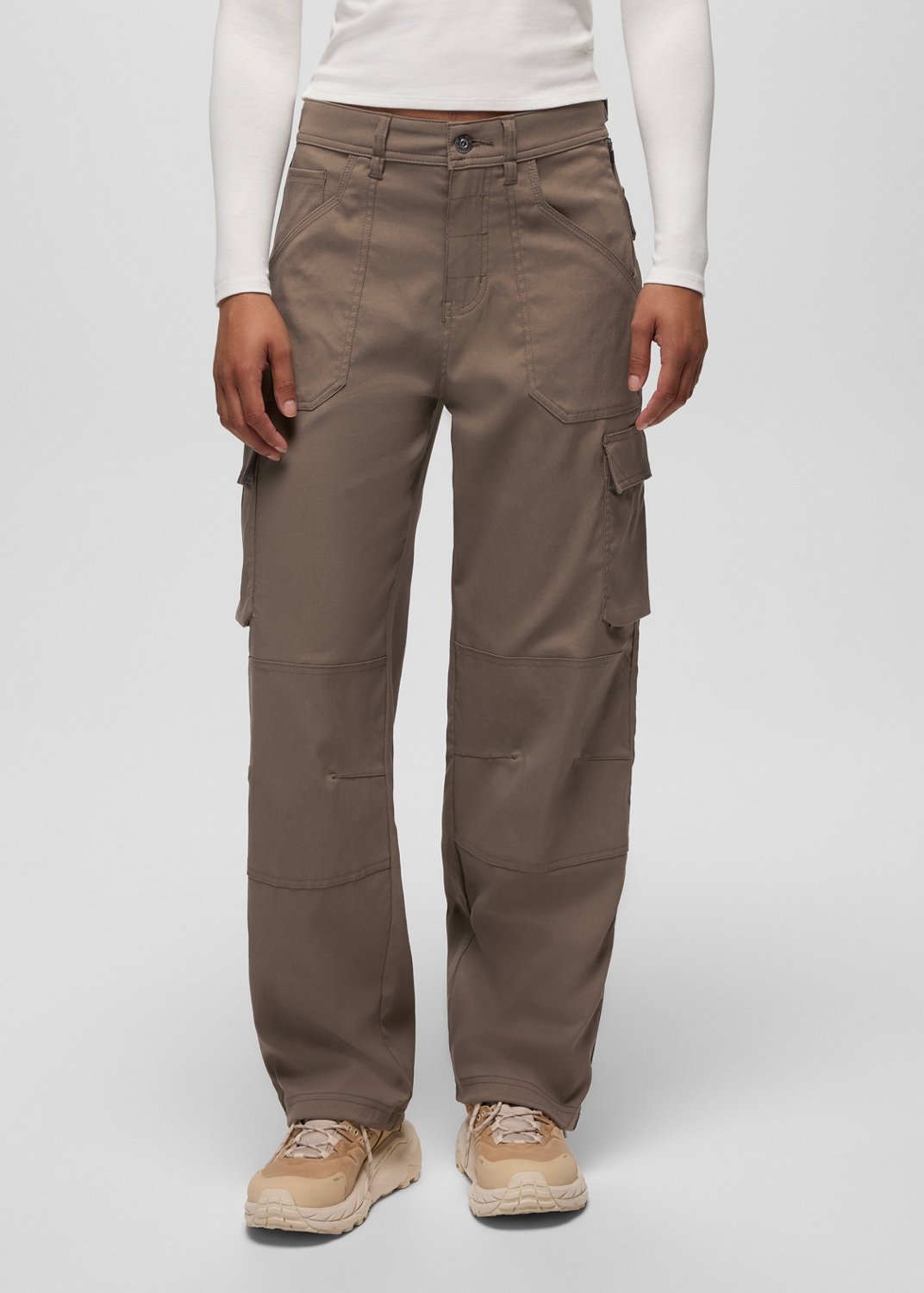Womens prAna Stretch Zion™ Cargo Pant - Mud