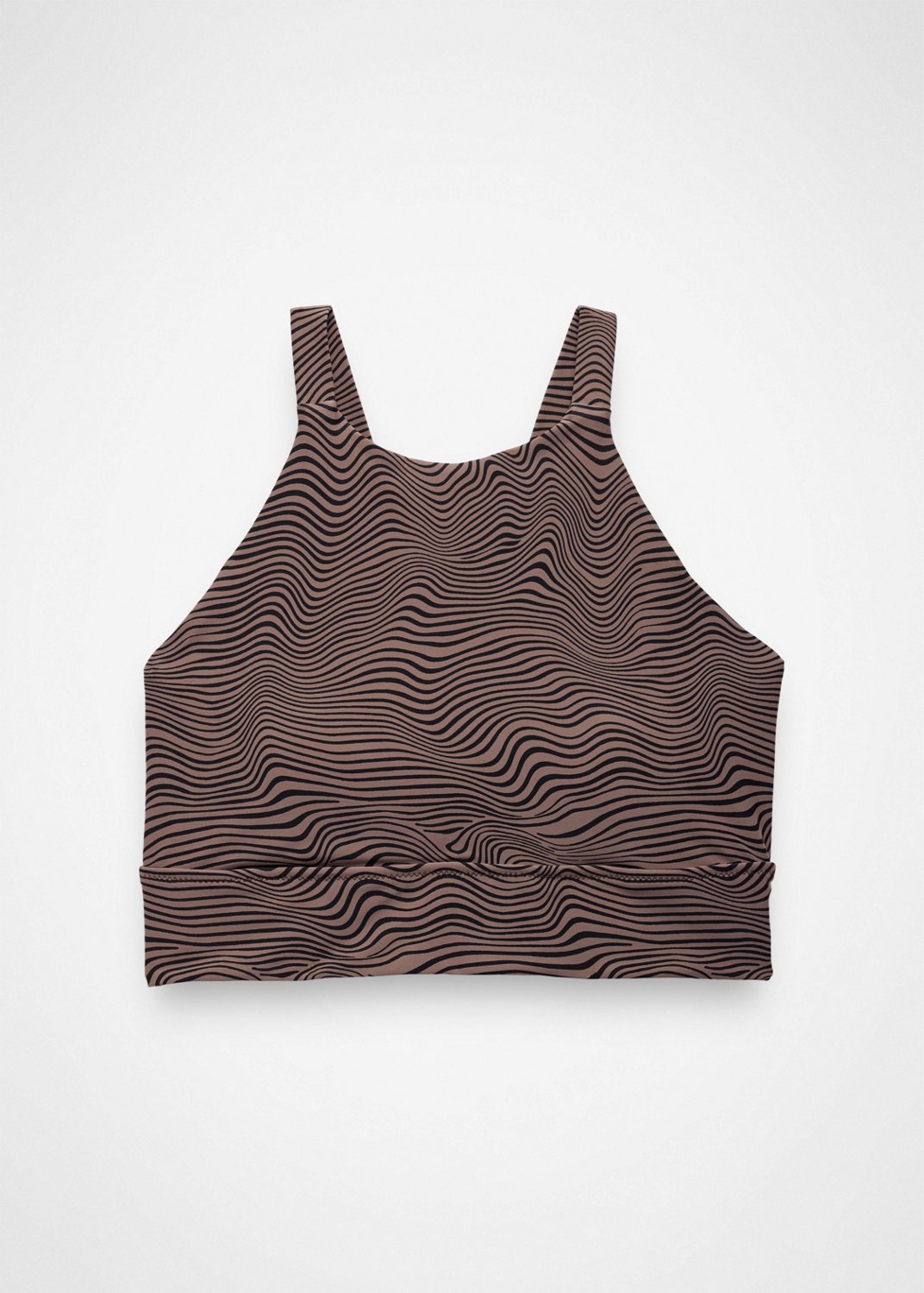 Womens prAna Marine Street Swim Top - Black Wavee