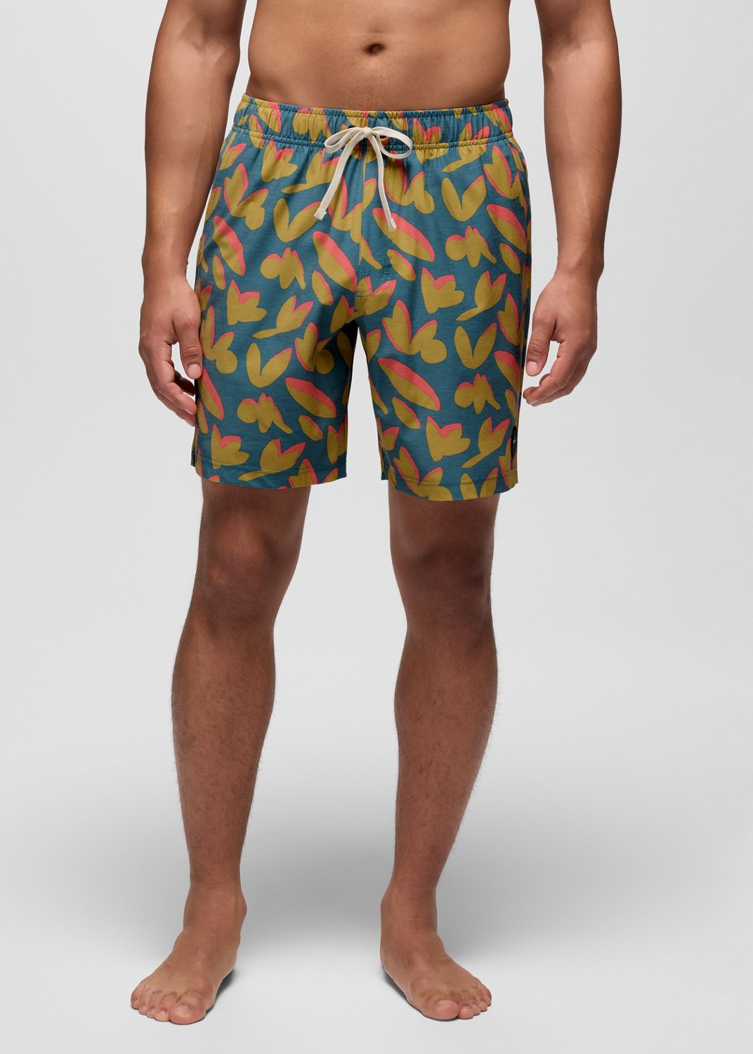 Mens prAna Metric E-Waist Swim Short - Catalina Indo Disco