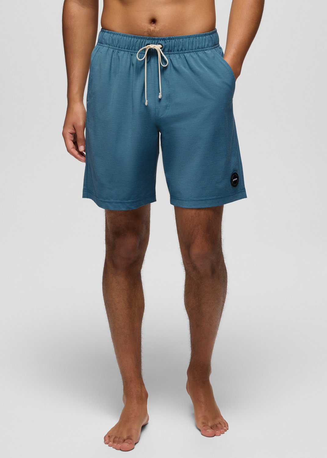 Mens prAna Metric E-Waist Swim Short - Catalina