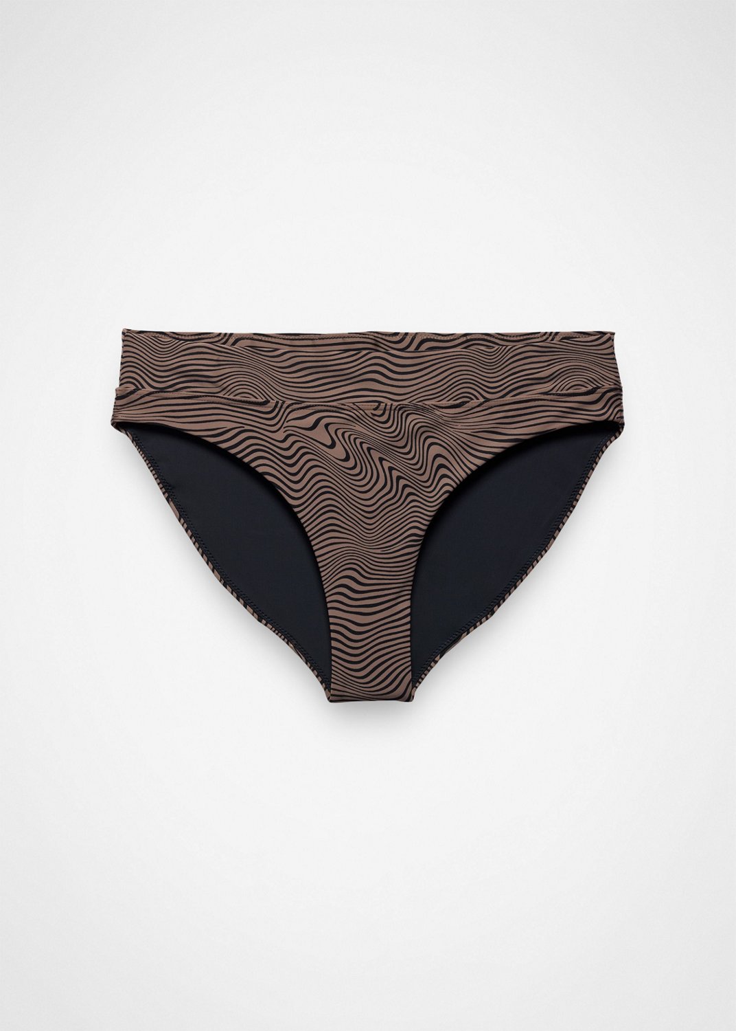 Womens prAna Summer Wave Swim Bottom - Black Wavee