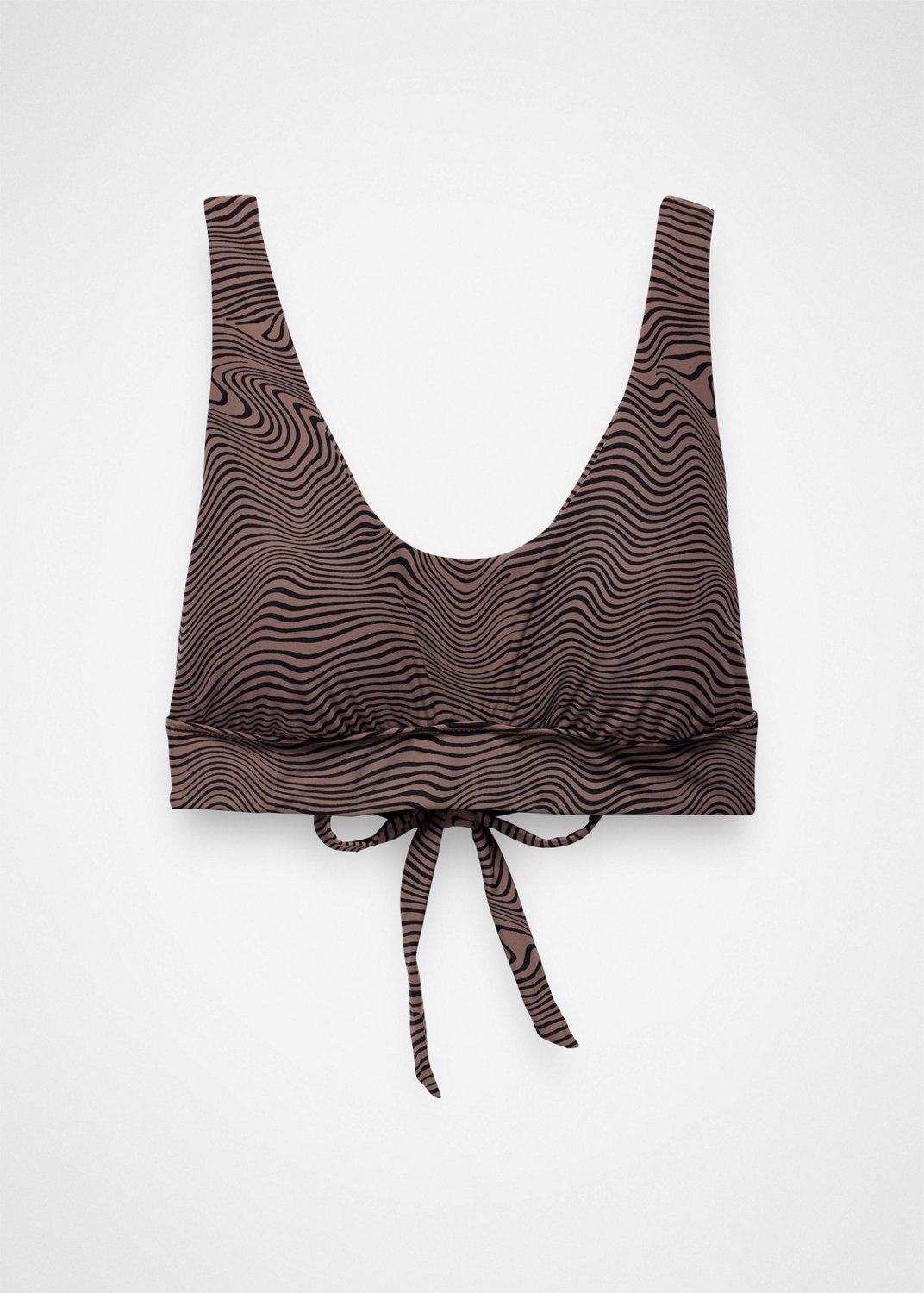 Womens prAna Mallorca Swim Top - Black Wavee