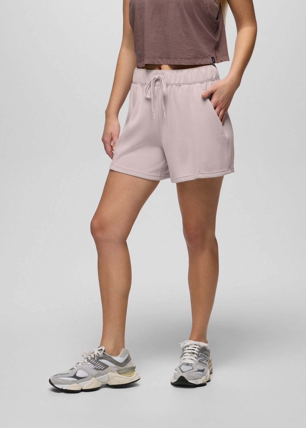 Womens prAna Shea High Rise Short - Almond