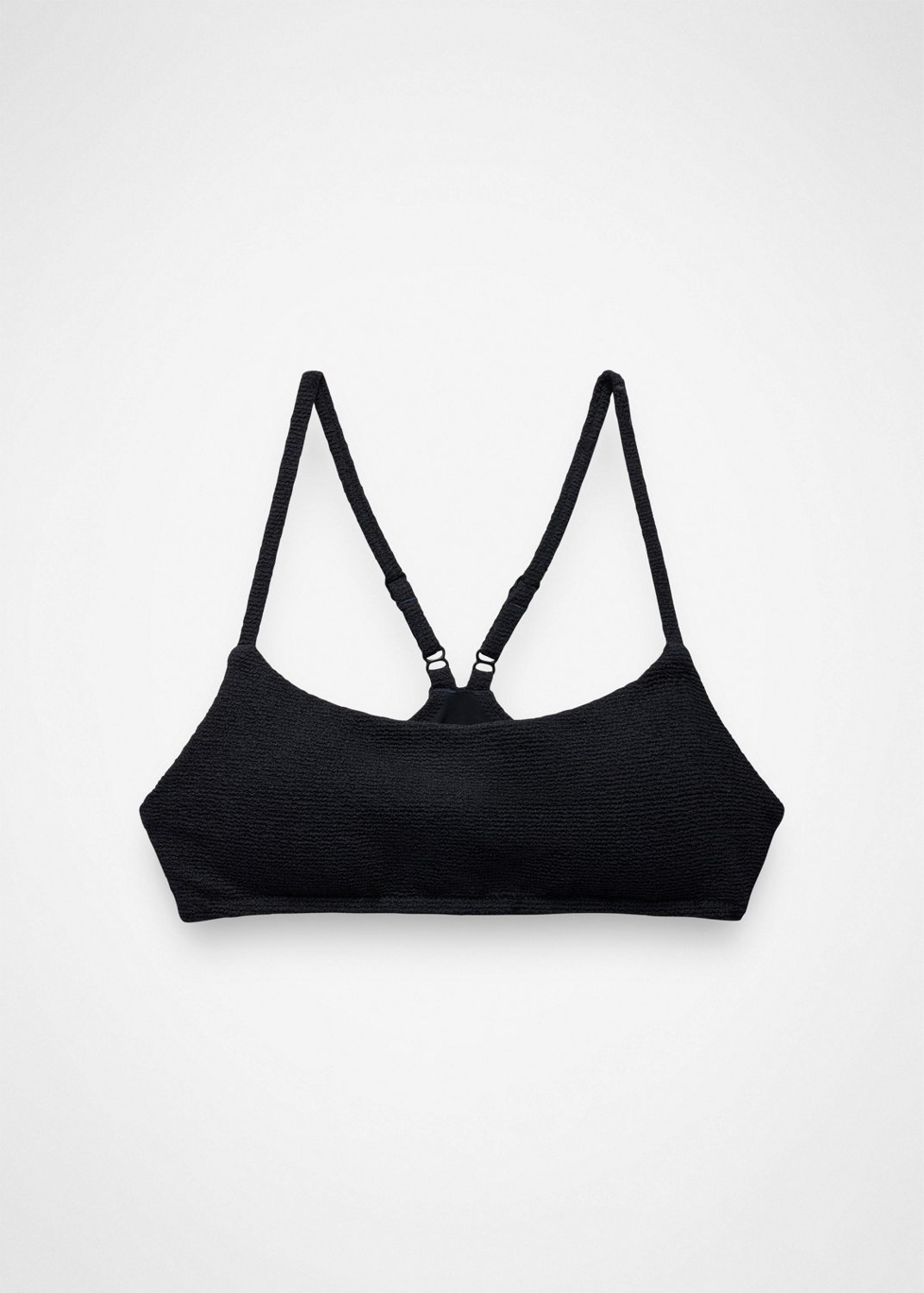 Womens prAna Lahari Scrunch Swim Top - Black