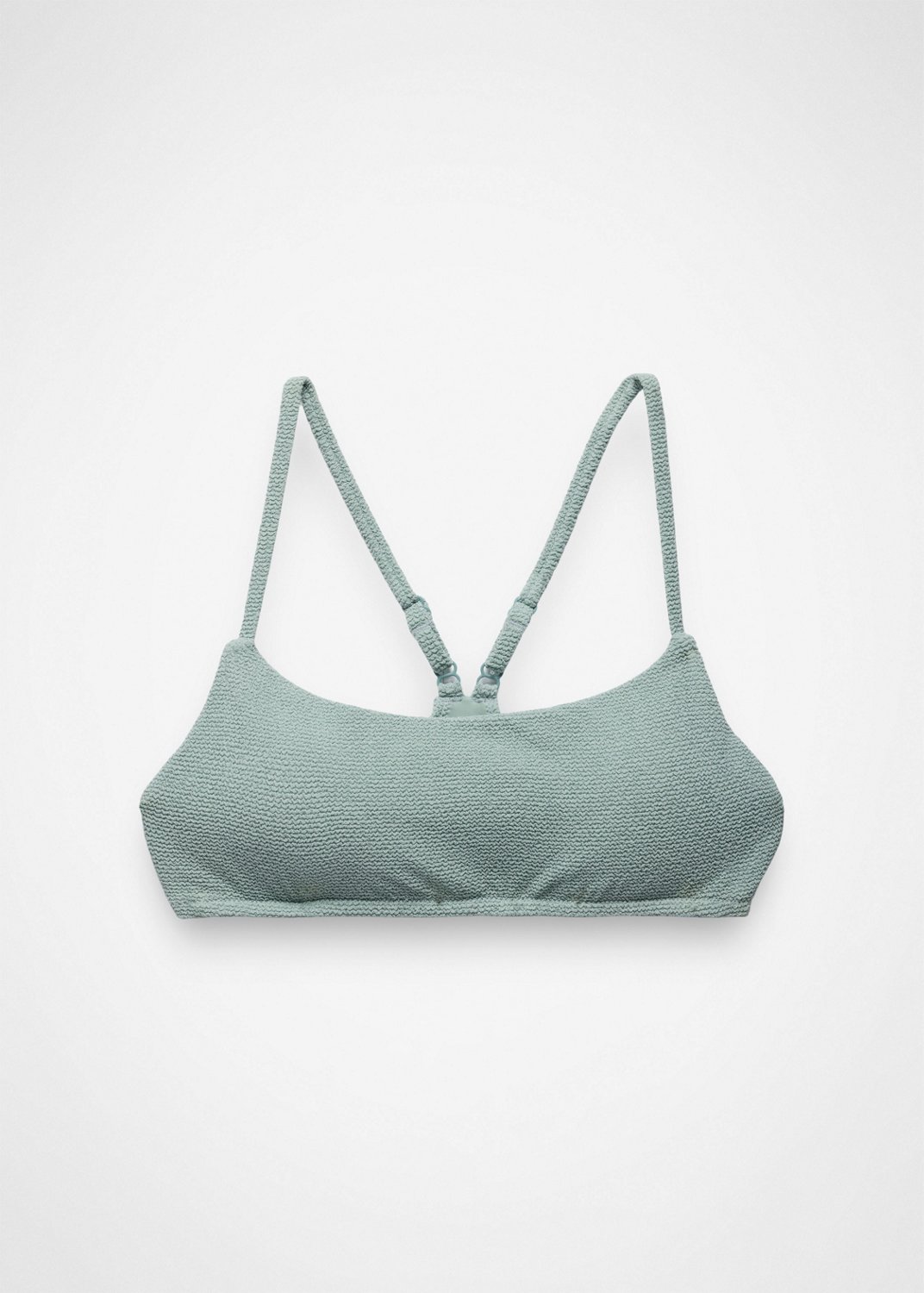 Womens prAna Lahari Scrunch Swim Top - Saltwater