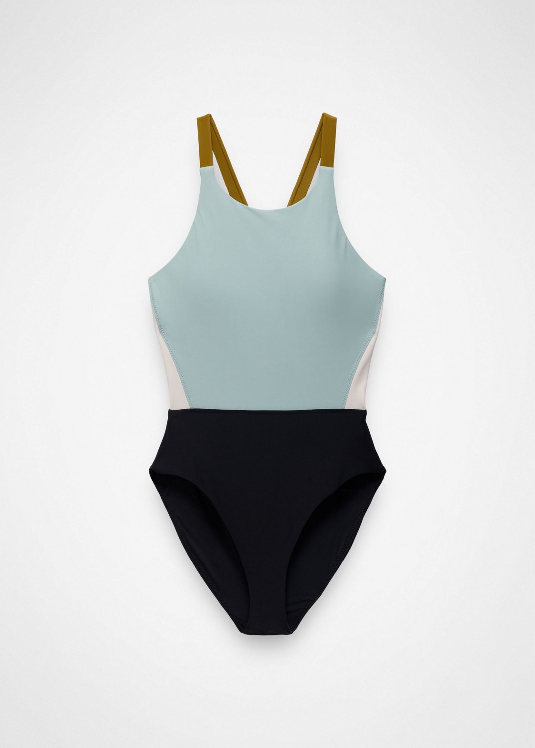 Womens prAna Baja Bound Cutout One Piece Swimsuit - Saltwater Colorblock