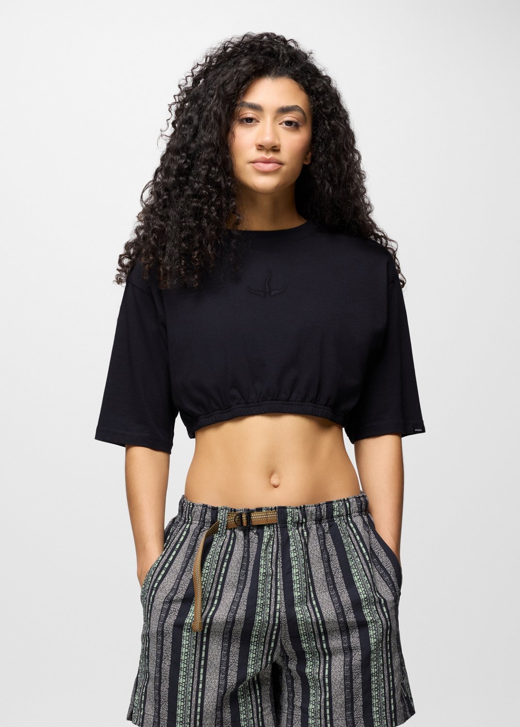 Womens prAna Ninety Three Cinch Tee - Black