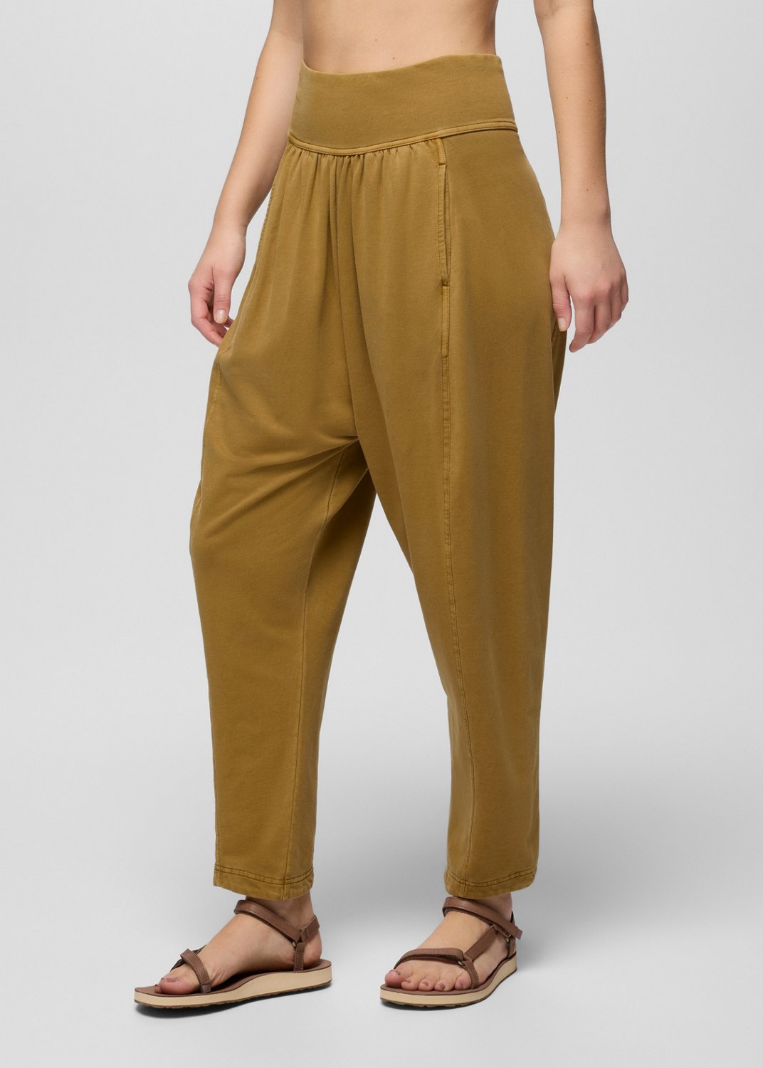 Womens prAna Mindful Movement Harem Pant - Retro Olive