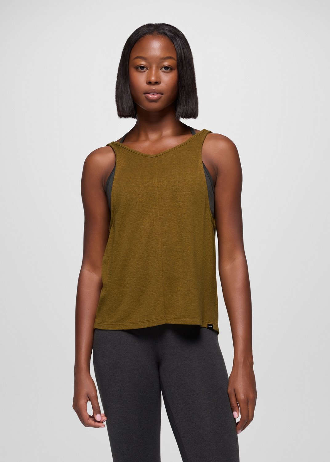 Womens prAna New Moon Tank - Retro Olive